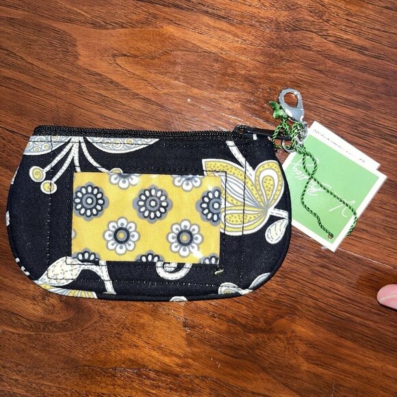 Vera Bradley 3 Piece Set Hipster Crossbody Purse glasses & ID case Yellow Bird - Picture 7 of 10